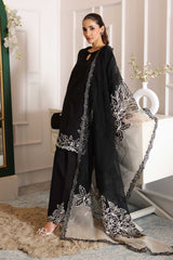 Maria B DW-EA25-67 | Black - Chiffon Collection