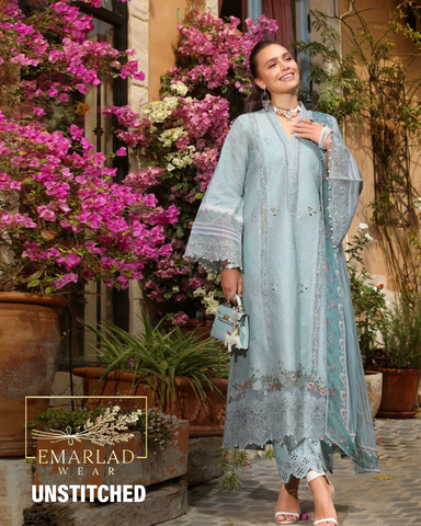 Noor By Sadia Asad | Sky Blue - Printed Lawn Collection