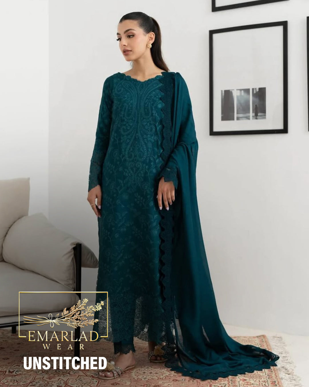 Zaib | Zinc - Cotton Chikankari Collection