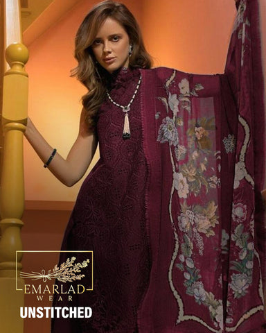 Sobia Nazir | Maroon - Chikankari Collection