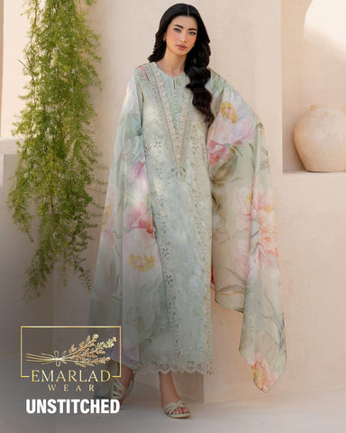 Iznik | Green - Printed Lawn Chikankari Collection