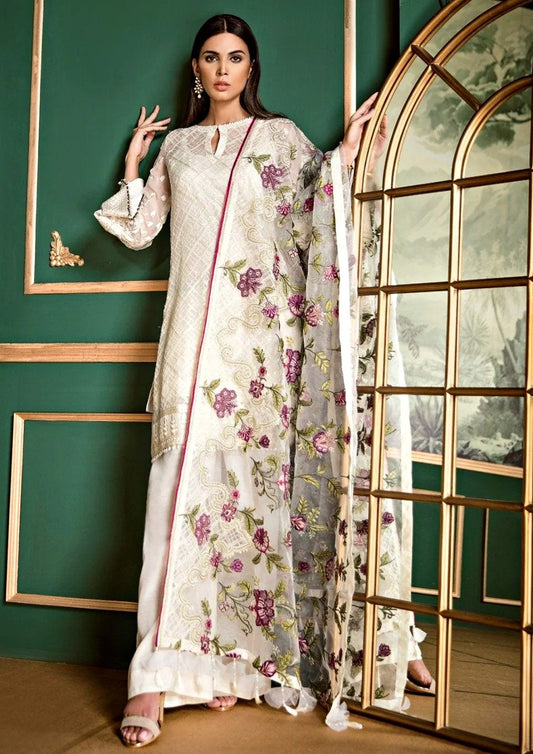 Ethnic  White Formal Collection Chiffon