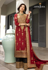 AJJH-02 EMBROIDERED RAW SILK