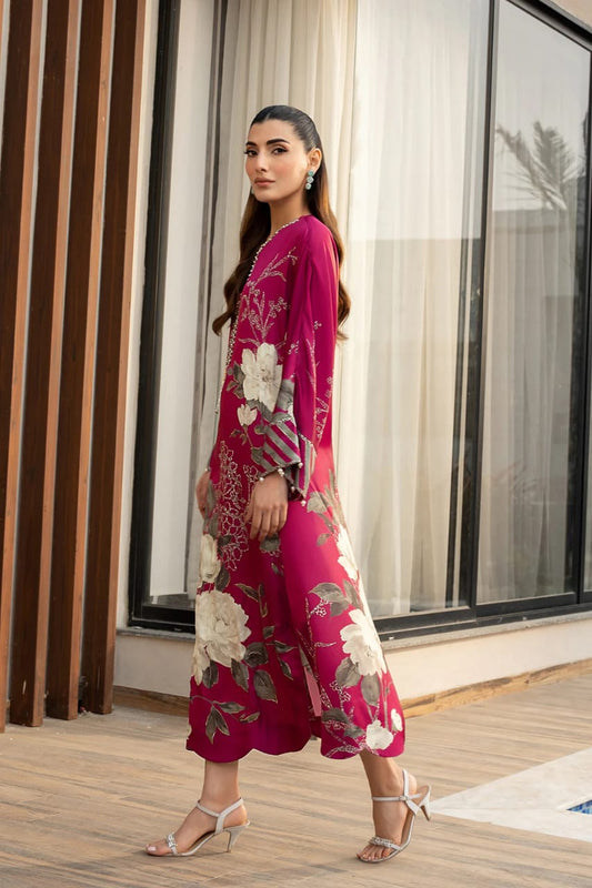 Lulusar Pink Silk Dress