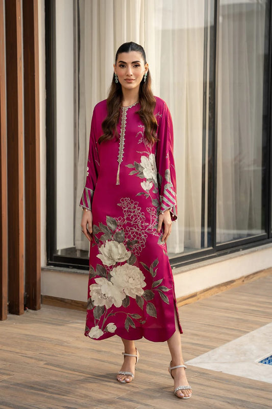 Lulusar Pink Silk Dress