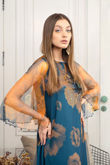 Lulusar Blue Luxury Silk Dress