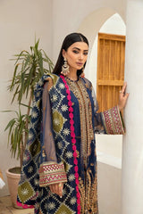 Maryam Hussain Blue Exclusive Net 3Pc