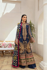 Maryam Hussain Blue Exclusive Net 3Pc