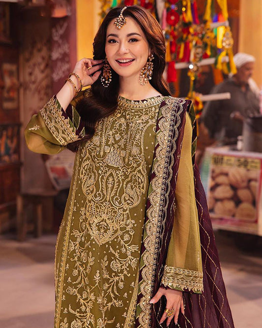 Asim jofa dhani chiffon 3Pc