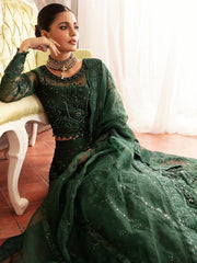 Gulal Dark Green Net Maxi