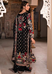 Hania Amir - Black Multi - Velvet Micro 9000