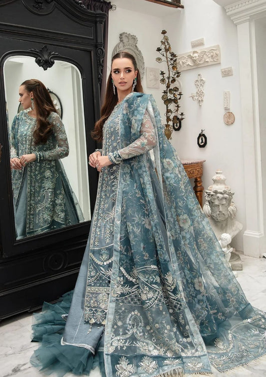 Alif Luxury Wedding Formals 23 | Ambrosia - Grey | Organza