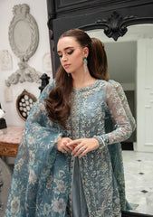 Alif Luxury Wedding Formals 23 | Ambrosia - Grey | Organza