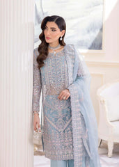 Kanwal Malik | Elsa - Sky Blue - Semi Pure Chiffon