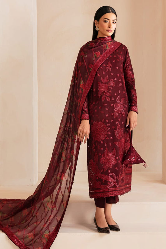 Jazmin - Semi Pure Chiffon EC | Maroon