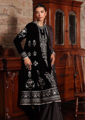 NOOR BY SADIA ASAD VELVET | Black