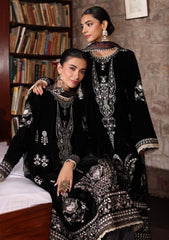 NOOR BY SADIA ASAD VELVET | Black