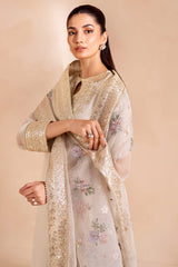 Farasha - Serene | EC Chiffon Collection - White