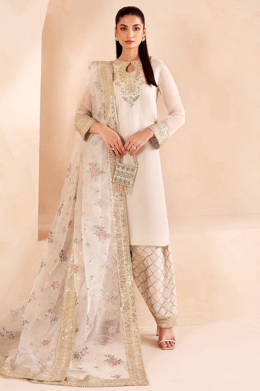 Farasha - Serene | EC Chiffon Collection - White