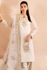 Farasha - Serene | EC Chiffon Collection - White