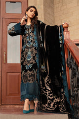 Maria B | Lawn Collection - Black n blue