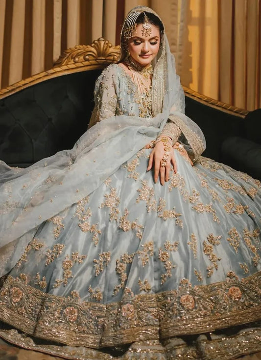 Maha Wajid | Bridal Collection | Sea-Green