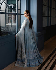 Miyah | Faiza Saqlain - Ice Blue - Bridal Collection