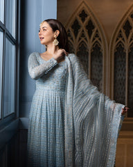 Miyah | Faiza Saqlain - Ice Blue - Bridal Collection