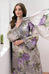 Baroque |Purple Flower - Lawn Collection 2025