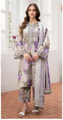 Baroque |Purple Flower - Lawn Collection 2025