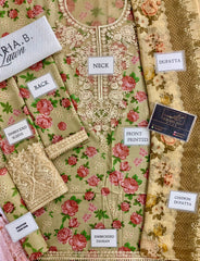 Baroque | Beige - Lawn Collection