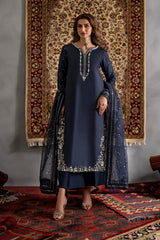 Iznik | Navy Blue - Shamoz Silk Collection