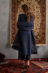 Iznik | Navy Blue - Shamoz Silk Collection