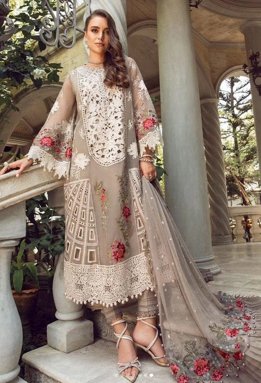 Maria B | Beige - Luxury Lawn Collection 2025