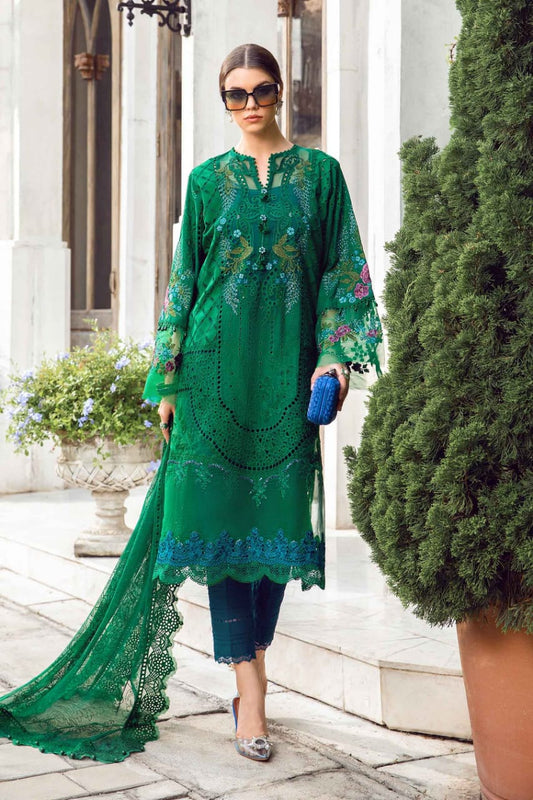 Maria B | Bottle Green - Luxury Lawn Collection