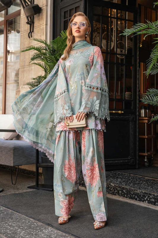 Maria B | Ice-Green - Digital Printed Lawn & Chiffon Dupatta Collection