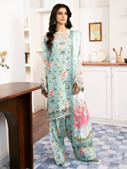 Bin Ilyas | Aqua Green - Lawn Collection