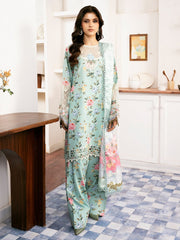 Bin Ilyas | Aqua Green - Lawn Collection