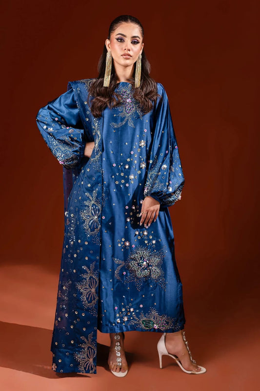 Nureh | Blue - Raw Silk Collection