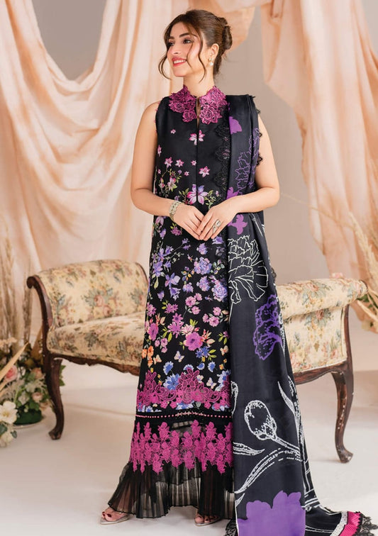 Asifa & Nabeel | Black - Luxury Lawn Collection