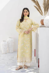 Baroque | Yellow - Lawn Chickenkari Collection