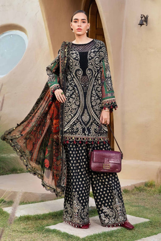 Maria B M.Print | Black - Lawn Collection