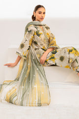 Baroque | Grey & Yellow - Lawn & Chiffon Collection