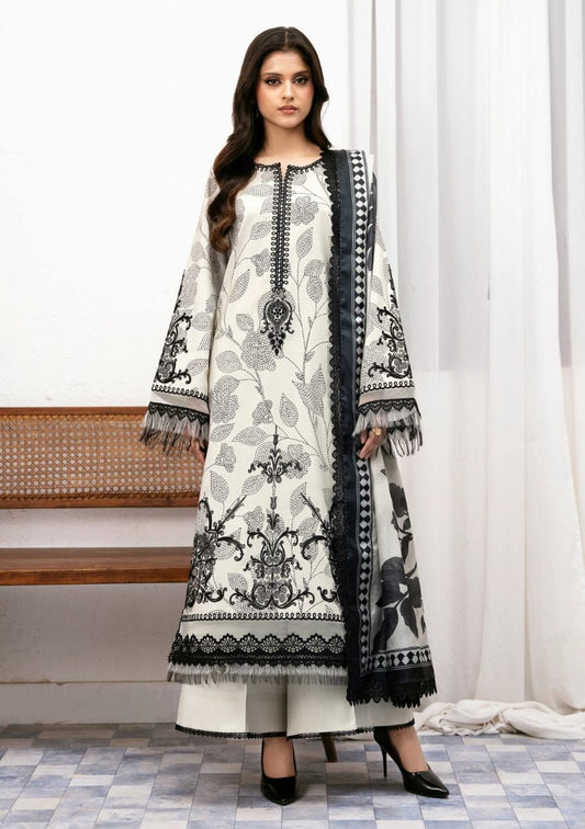 Bin Ilyas | Black & White - Digital Printed Lawn Collection