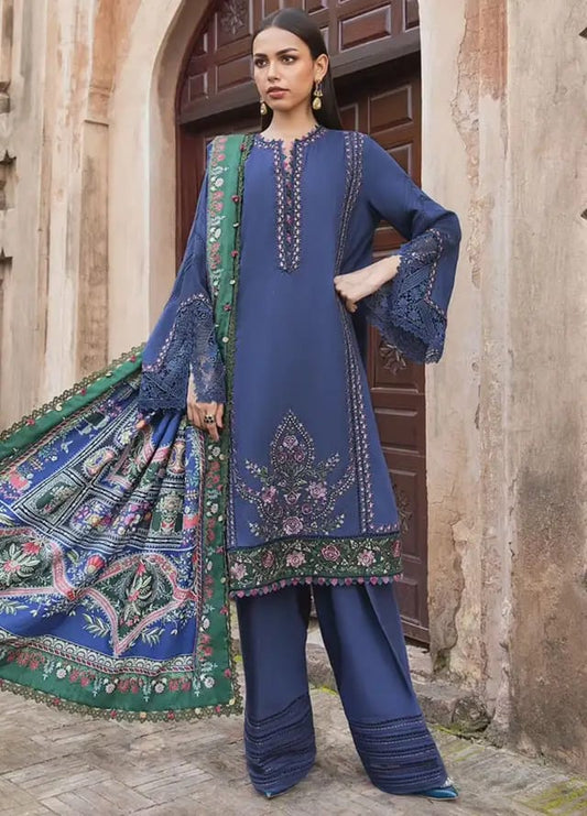 Maria B MPT-2405-A | Navy Blue - Lawn Eid Collection