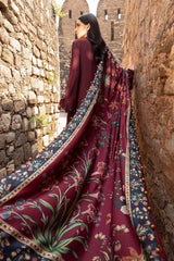 Maria B MPT-2401-B |  Maroon - Lawn Eid Collection