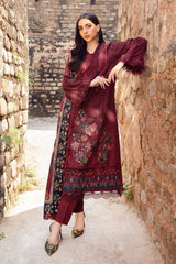 Maria B MPT-2401-B |  Maroon - Lawn Eid Collection