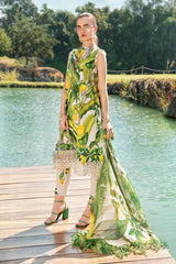 Maria B MPT-2503-A | White & Yellow (lemon)- Lawn Collection