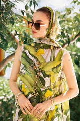 Maria B MPT-2503-A | White & Yellow (lemon)- Lawn Collection