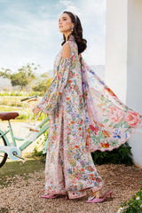 Maria B MPT-2507-A | Off White Multicolor - Lawn Collection